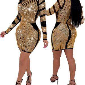 Shiny Pink Sexy Dresses Woman Party Night Club Wear main image 1